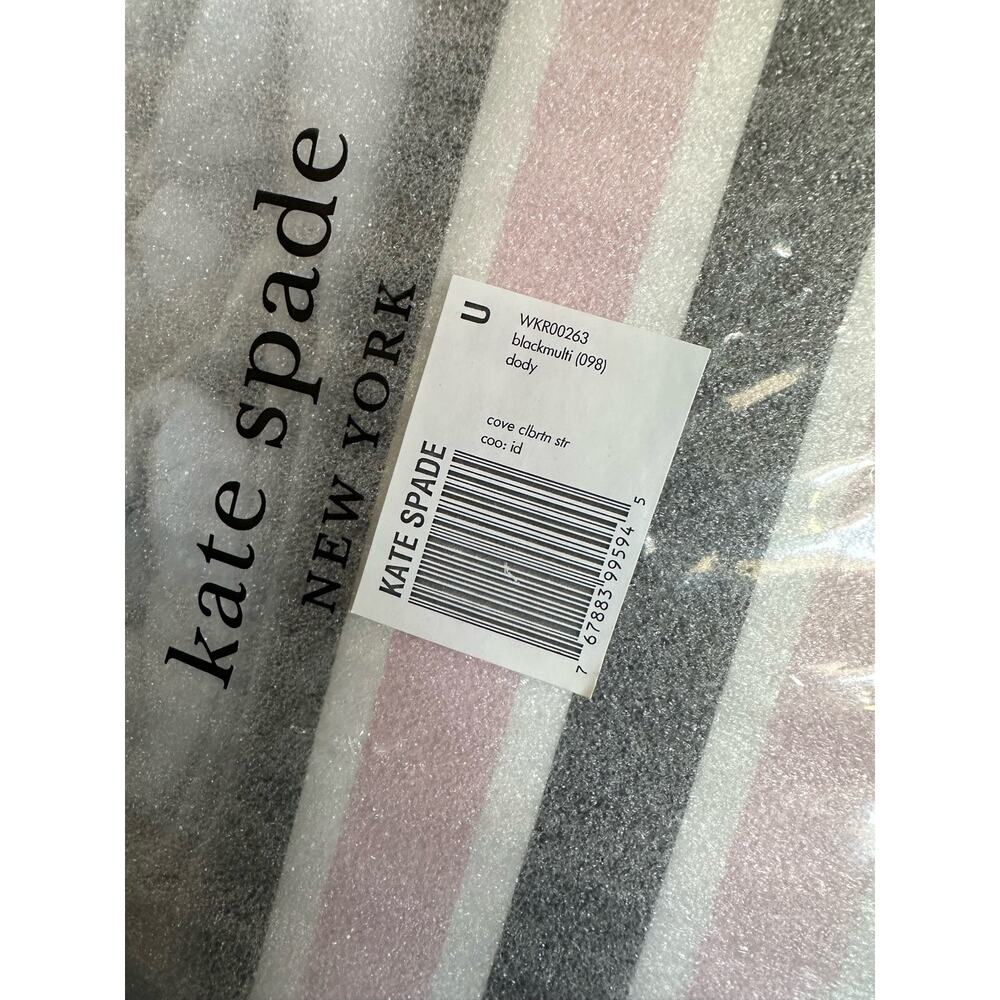 Kate Spade Black and Pink Striped Crossbody Bag - Picture 6 of 9